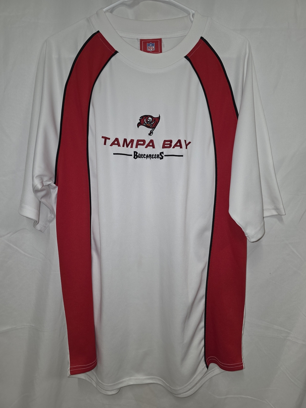 NFL Tampa Bay Buccaneers White & Red Men's Jersey Shirt